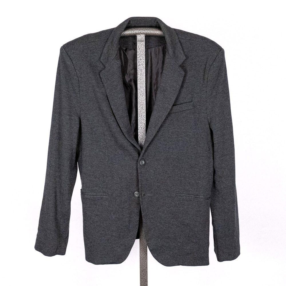 Women's Casual Knit Blazer Jacket SZ XL Cotton Blend Minimalist Office Academia